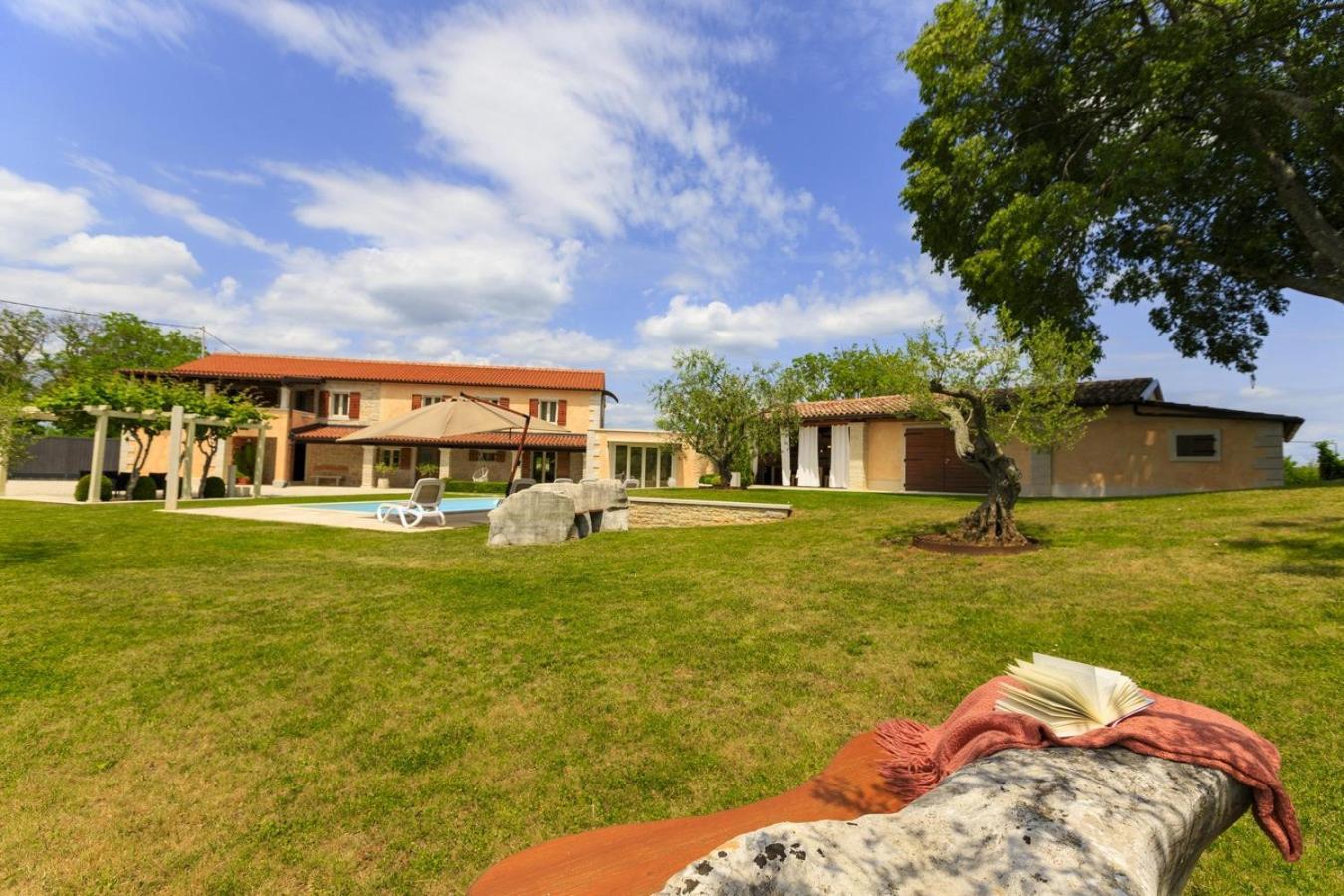 Villa Viscum In Central Istria For 8 Persons With Large Garden - Pet Friendly Pazin Bagian luar foto